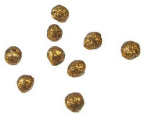 Boules pailletées or