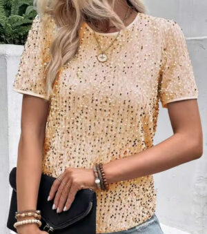 T-shirt à paillettes